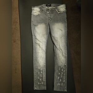 Mens OTHER Grey pocket distressed Jeans W32